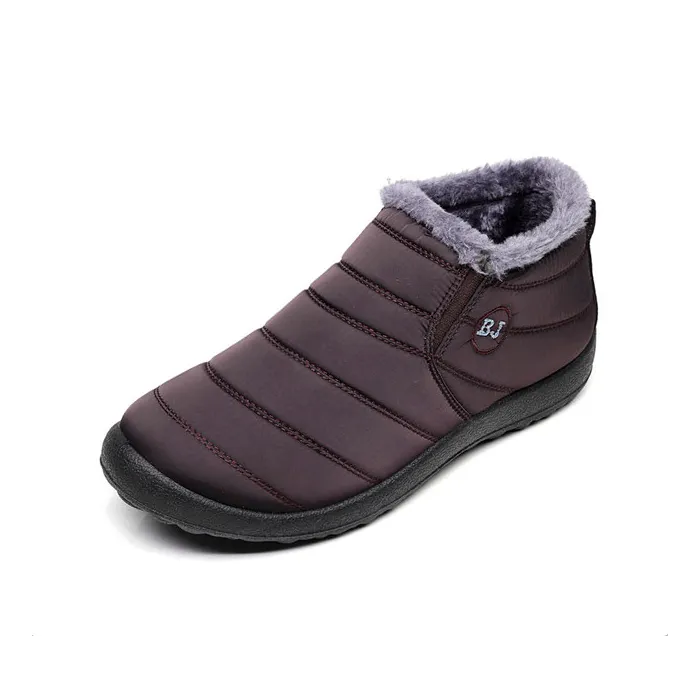 Men's anti-skid warm ankle boots waterproof
