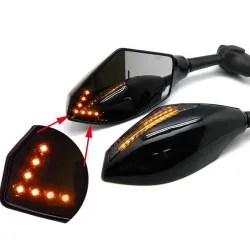 LED-moottoripyörän kääntösignaalivalopeili Yamaha Yzf Fzr 600 1000 R1 R6 FZ1 FZ6