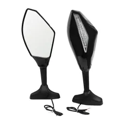 EspejosEspejos retrovisores de la señal de la motocicleta LED para Yamaha Yzf Fzr 600 1000 R1 R6 FZ1 FZ6