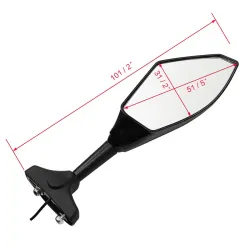EspejosEspejos retrovisores de la señal de la motocicleta LED para Yamaha Yzf Fzr 600 1000 R1 R6 FZ1 FZ6
