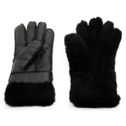 Guantescuero genuino & cachemir & piel guantes cálidos