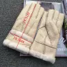 Echtes Leder & Kaschmir & Pelz warme Handschuhe