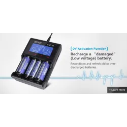 XTAR VC4 batteriladdare 20700 18650 21700 14650 17335 17670 18490 10440 14500 16340 17500 18350 18700 22650 25500 32650