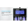 XTAR VC4 batteriladdare 20700 18650 21700 14650 17335 17670 18490 10440 14500 16340 17500 18350 18700 22650 25500 32650