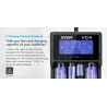 XTAR VC4 -akkulaturi 20700 18650 21700 14650 17335 17670 18490 10440 14500 16340 17500 18350 18700 22650 25500 32650