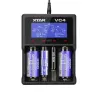 XTAR VC4 -akkulaturi 20700 18650 21700 14650 17335 17670 18490 10440 14500 16340 17500 18350 18700 22650 25500 32650