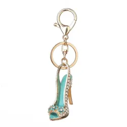 Crystal high heel shoe - keychain