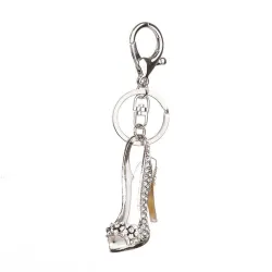 Chaussure de talon haute en cristal - porte-clés