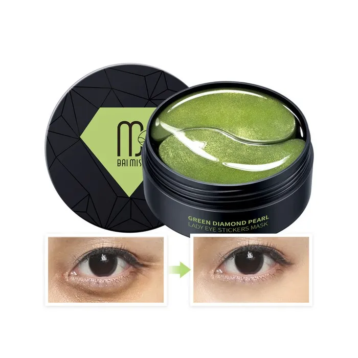 PielCollagen perlas de gel de diamante parches antirrugas cara  máscara de ojos