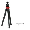 Portátil flexível octopus mini tripé telefone câmera titular selfie stick