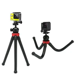Tragbare flexible Oktopus Mini Stativ Telefon Kamerahalter Selfie Stick