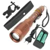 9000lm T6 L2 Led zoomable latarka lampa rowerowaŚwiatła