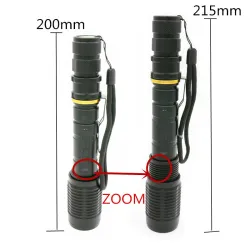 Luces9000lm T6 L2 Lámpara de luz de bicicleta de antorcha zoomable