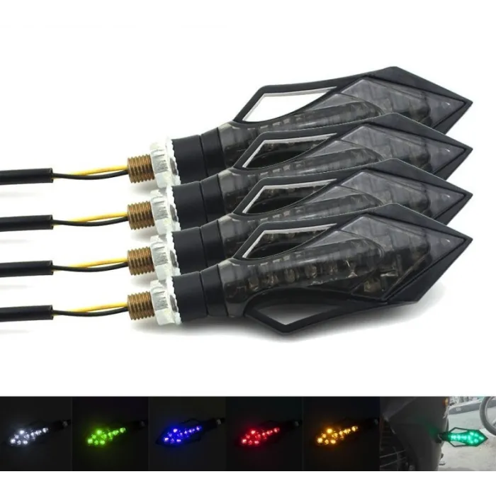 Motorcykel - scooter LED-svängsignalljus med pil 4 pcs