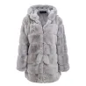 Elegantti fluffy pitkä takki - turkki - plus koko