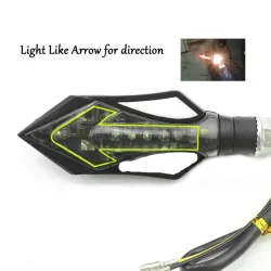 Motorcykel - scooter LED-svängsignalljus med pil 4 pcs