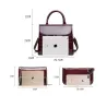 Elegante glänzende Ledertasche Set aus 3 Stück