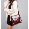 ConjuntosElegante bolsa de cuero brillante conjunto de 3 piezas