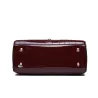 Elegante glänzende Ledertasche Set aus 3 Stück