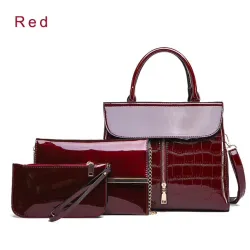 Elegant glossy nahkalaukut 3 kappaletta