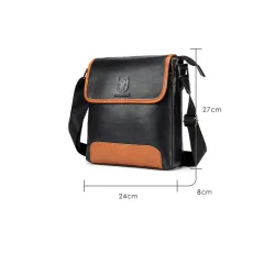 Echte Lederschulter & Crossbody Tasche