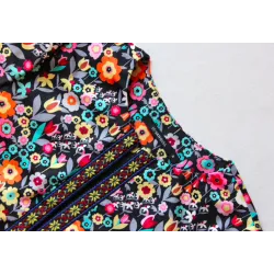 Floral Design Multicolor elegantti lyhyt takki