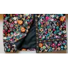 ChaquetasDiseño floral multicolor elegante chaqueta corta
