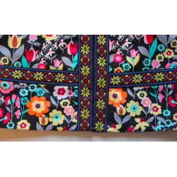 ChaquetasDiseño floral multicolor elegante chaqueta corta