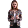 Floral Design Multicolor elegantti lyhyt takki