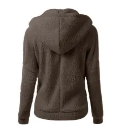 Veste à capuche molle avec fermeture éclair