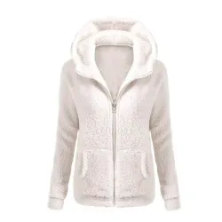 Hoodies & JerséisChaqueta con capucha suave con cremallera