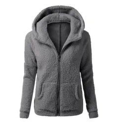 Hoodies & JerséisChaqueta con capucha suave con cremallera