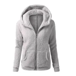 Hoodies & JerséisChaqueta con capucha suave con cremallera