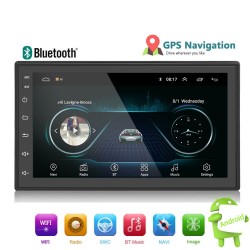 Android 9 - Radio de coche DIN-2 - Pantalla táctil de 7 '' - GPS - Bluetooth - FM - WIFI -MP3 - Mirrorlink