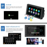 Android 9 - DIN-2 rádio do carro - 7 ' tela tátil - GPS - Bluetooth - FM - WIFI -MP3 - Mirrorlink