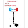 Nintendo SwitchNintendo Switch USB tipo C adaptador de carga USB 3.0 HD TV HDMI convertidor de cable