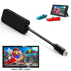 Nintendo SwitchNintendo Switch USB tipo C adaptador de carga USB 3.0 HD TV HDMI convertidor de cable