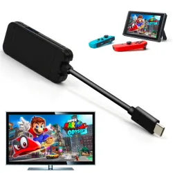 Nintendo Switch USB tyypin C adapter lataus USB 3.0 HD TV HDMI muuntime kaapeli