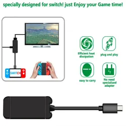 Nintendo SwitchNintendo Switch USB tipo C adaptador de carga USB 3.0 HD TV HDMI convertidor de cable