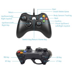 Xbox 360 -pelinohjain pelipaita joystick
