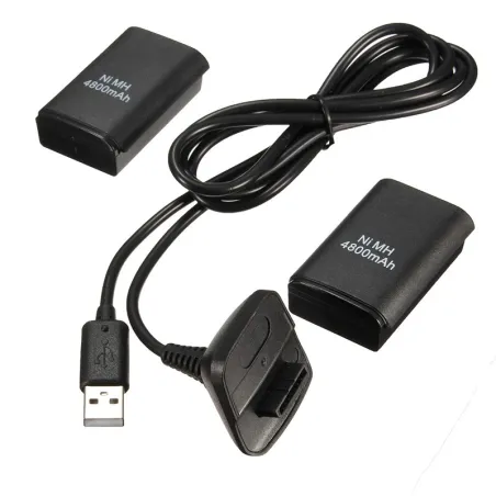 MandosControlador cable Xbox 360 4800m Ah paquete de batería & cable de carga