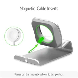 AccesoriosEstacion de muelle de carga de metal - soporte para Apple Watch 5/4/3/2/1 - soporte