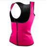 Neoprene body shaper training gilet dimagrante con cerniera