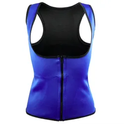 Neoprenowy body shaper - treningowa kamizelka odchudzająca z zamkiemFitness