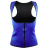 Neoprene body shaper training gilet dimagrante con cerniera