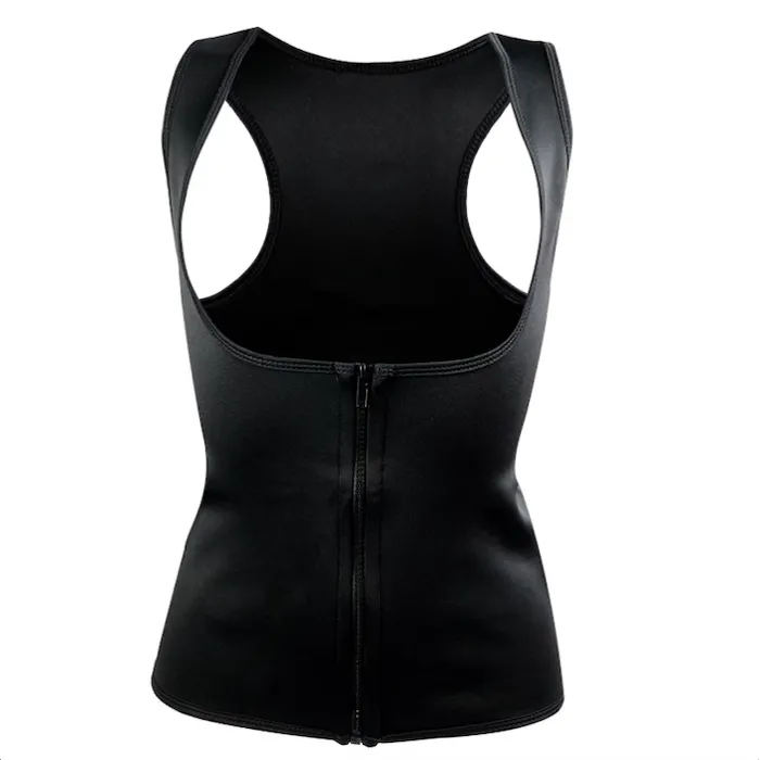 Neoprene body shaper training gilet dimagrante con cerniera