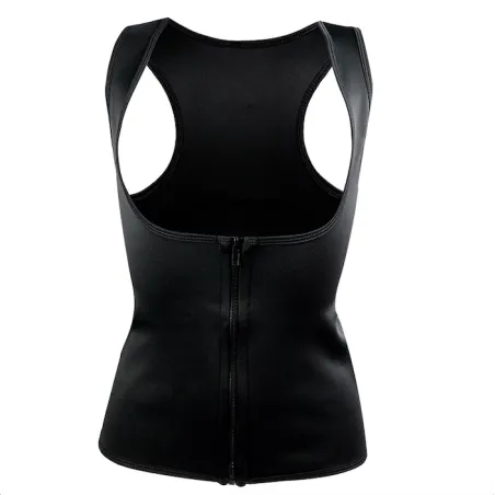 Neoprenowy body shaper - treningowa kamizelka odchudzająca z zamkiemFitness