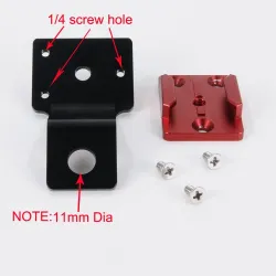 GoPro 6 / 5 / 4 / 3 / 2 / 1 Sj4000 Xiaomi Yi kamera aluminiumhållare adapter rearview fäste montering