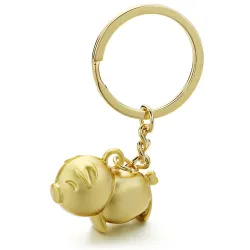 Piggy - metall keychain - keyring