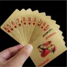Gold foil poker playing cards waterproofHobbies & Collections